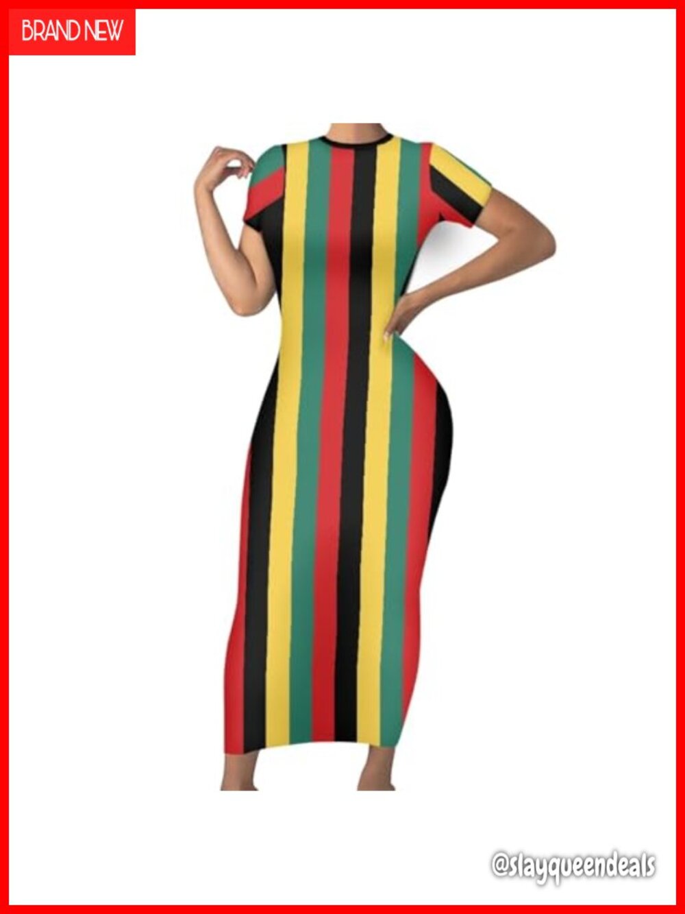 Plus Size Bodycon Maxi Dress with Ethnic Print